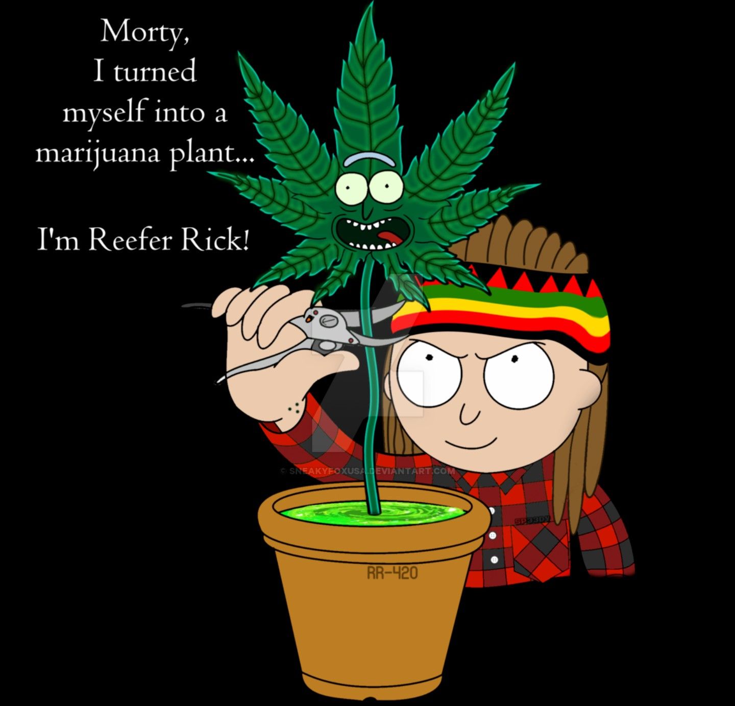 Rick And Morty Weed Wallpapers