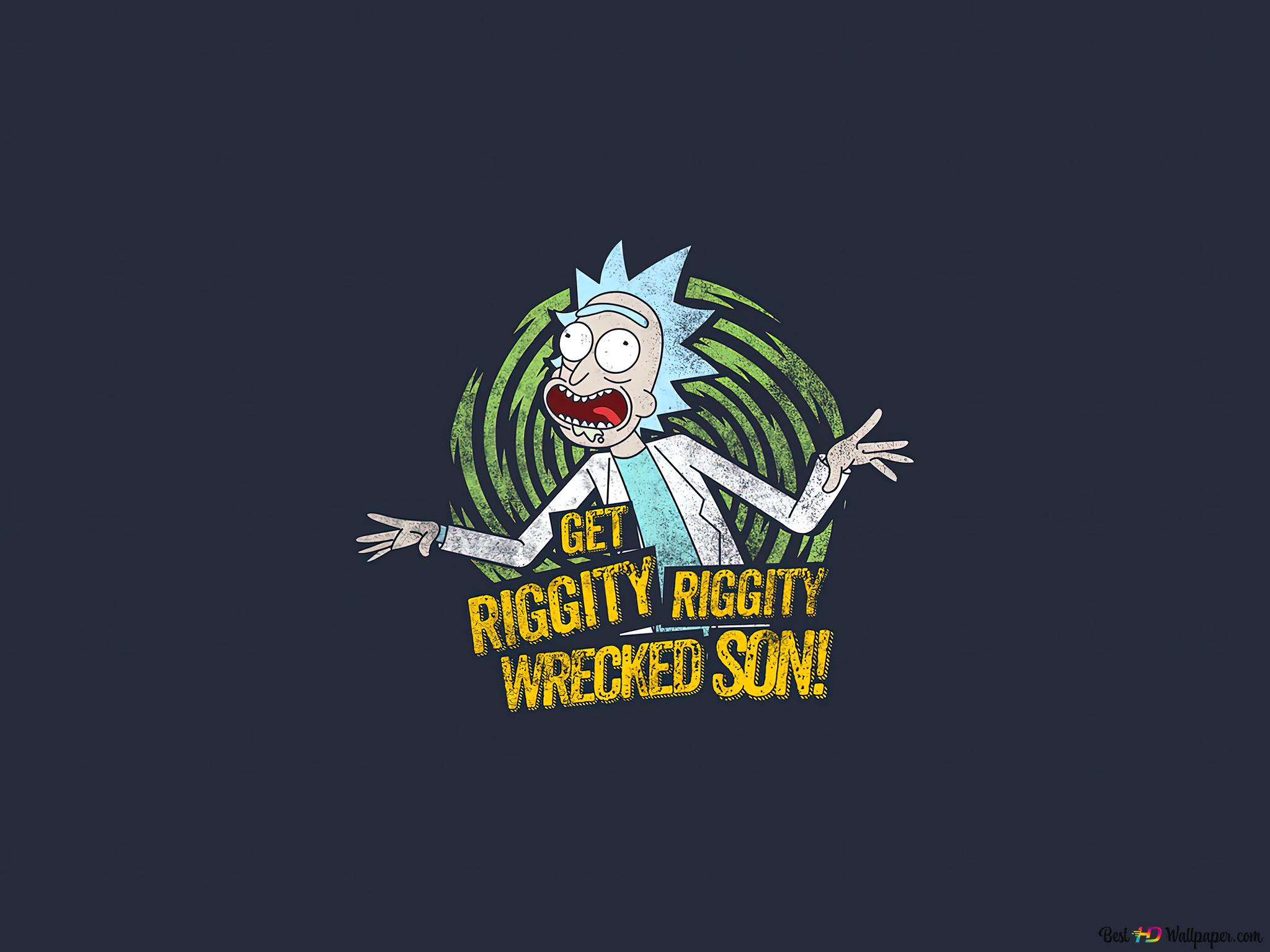 Rick Sanchez Fight In Rick And Morty Wallpapers