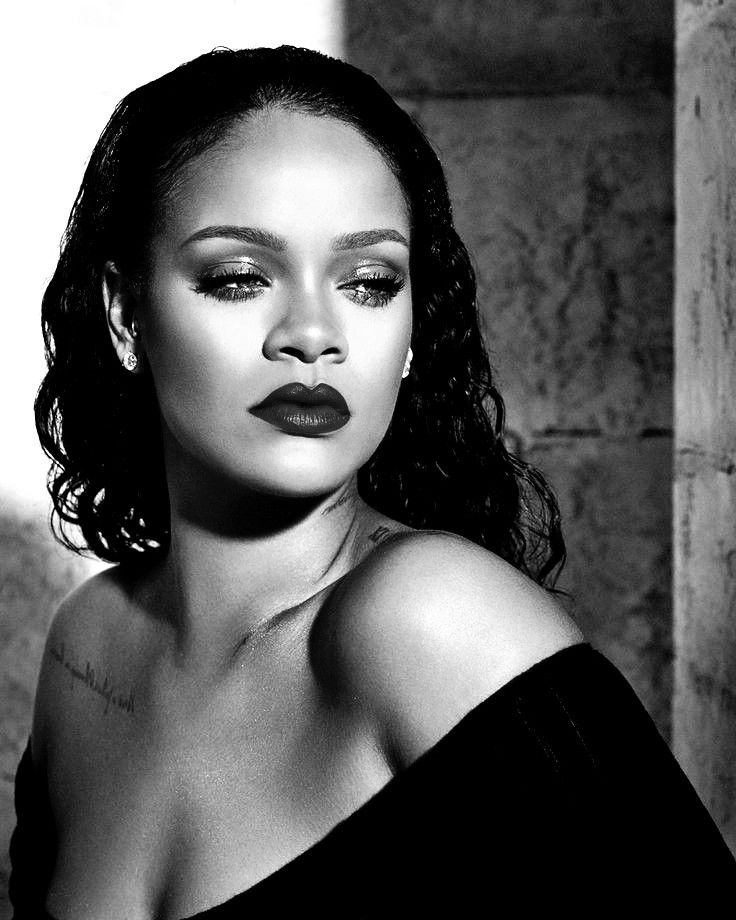 Rihanna Monochrome Wallpapers