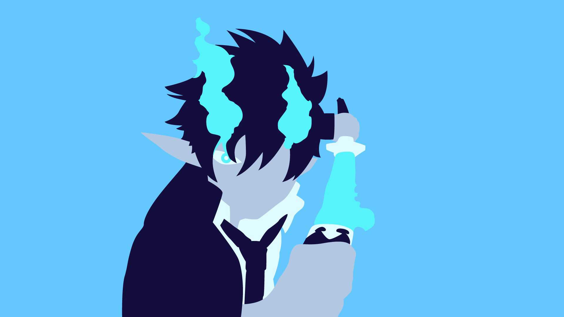 Rin Okumura Minimalist Wallpapers