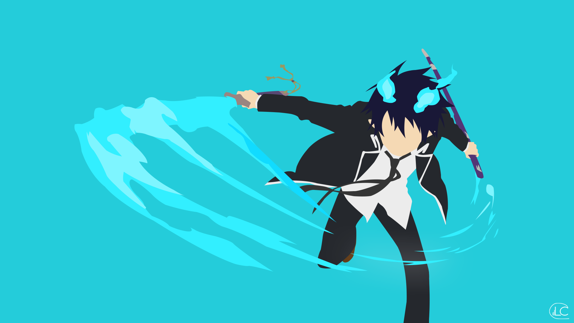 Rin Okumura Minimalist Wallpapers