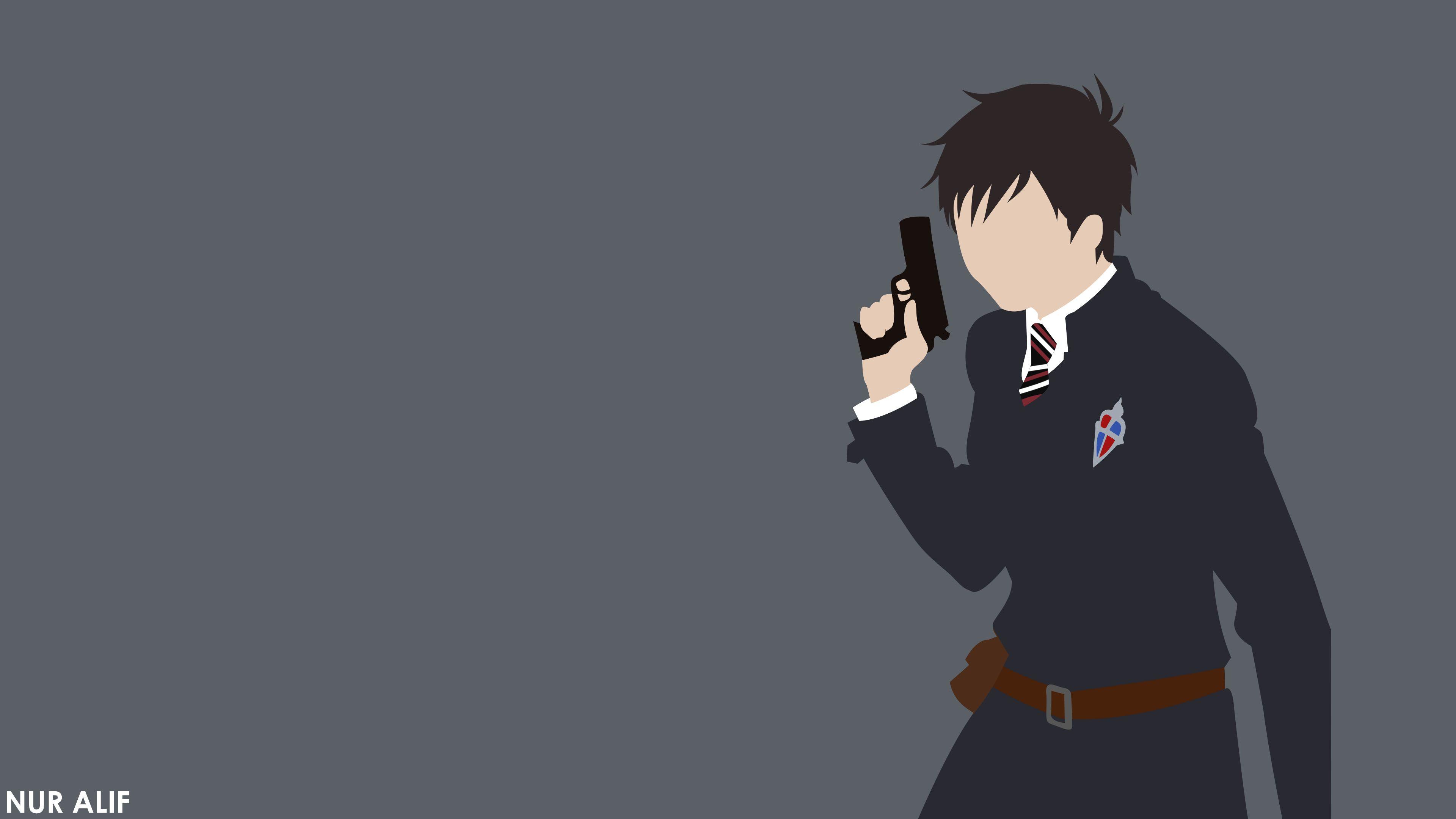 Rin Okumura Minimalist Wallpapers