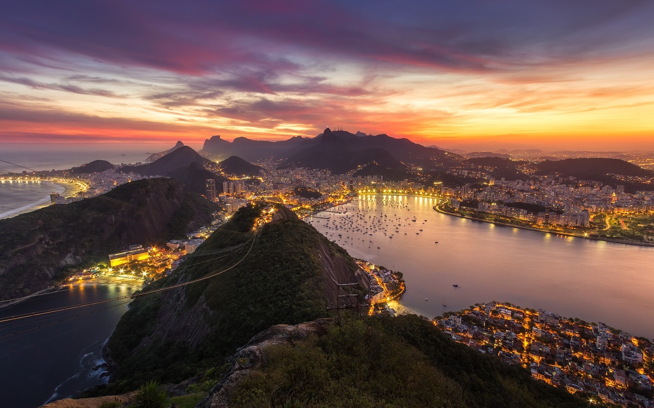 Rio De Janeiro Nightscape Wallpapers