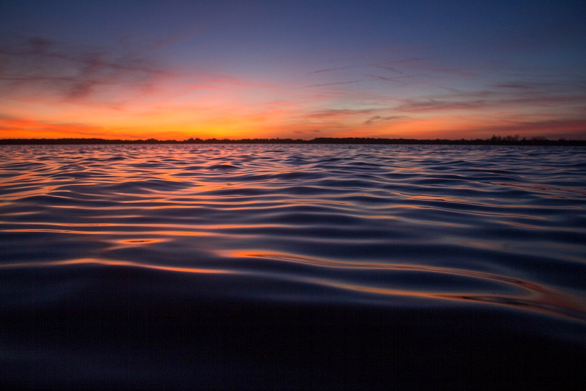 Ripple Water Minimal Sunset Wallpapers