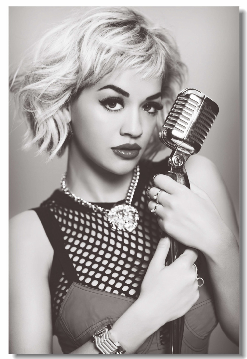 Rita Ora Monochrome Wallpapers