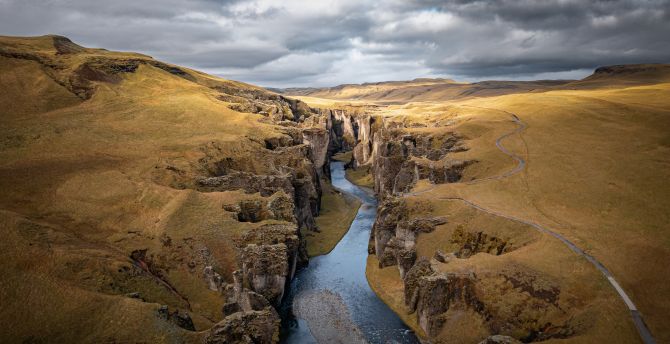 River Aerial Landscape Hd View Wallpapers