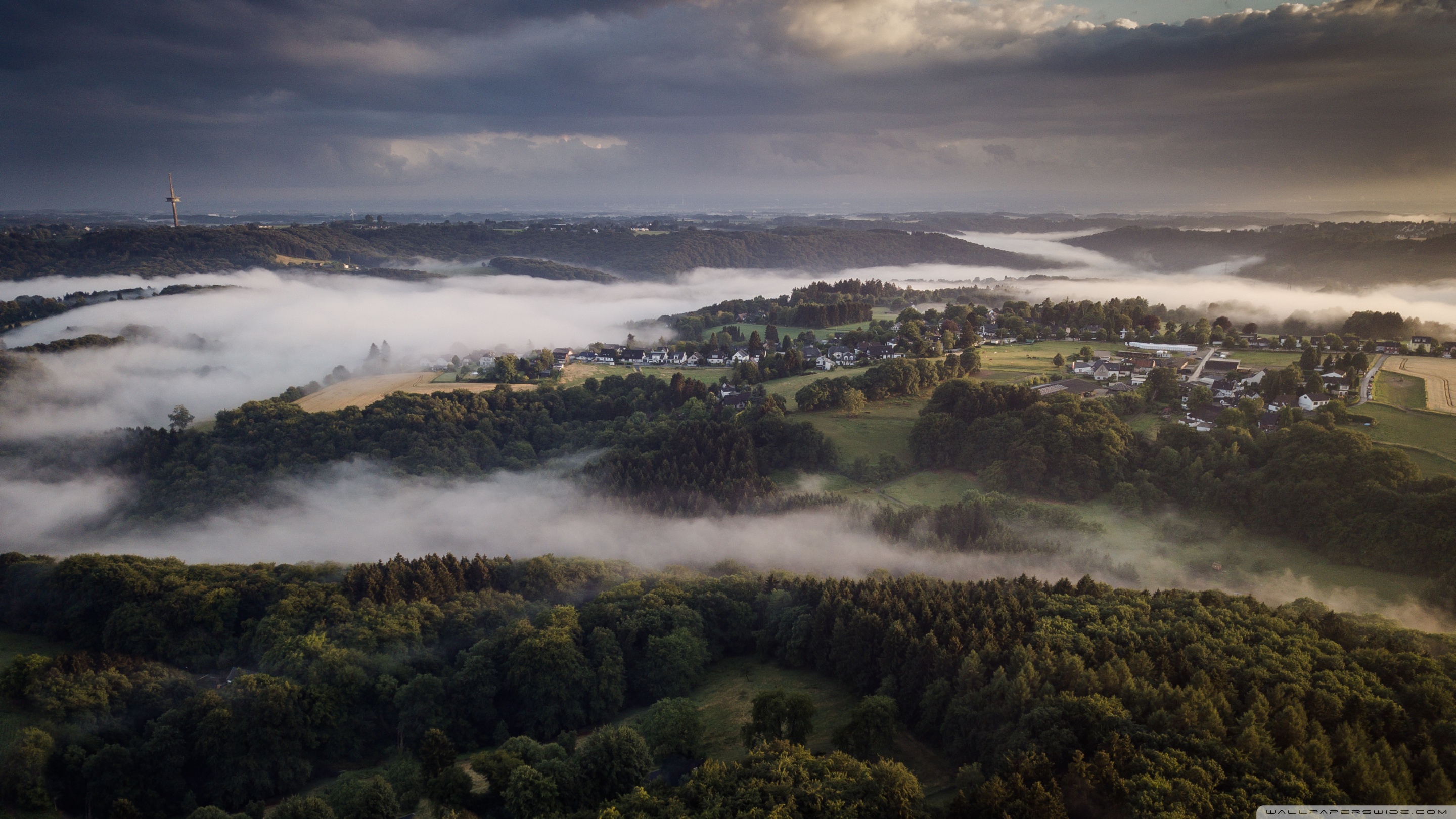 River Aerial Landscape Hd View Wallpapers