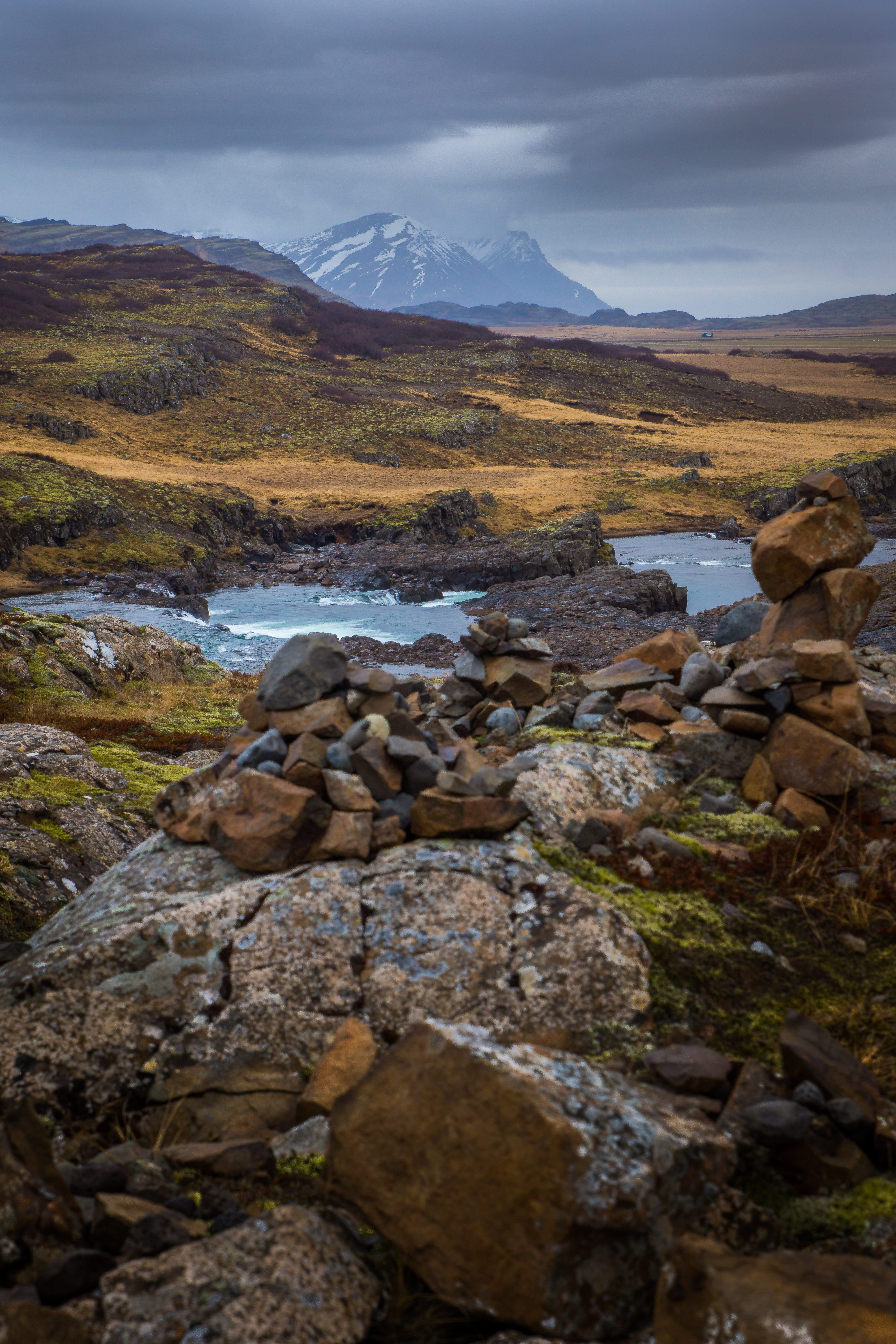 River Iceland Mountains Wallpapers