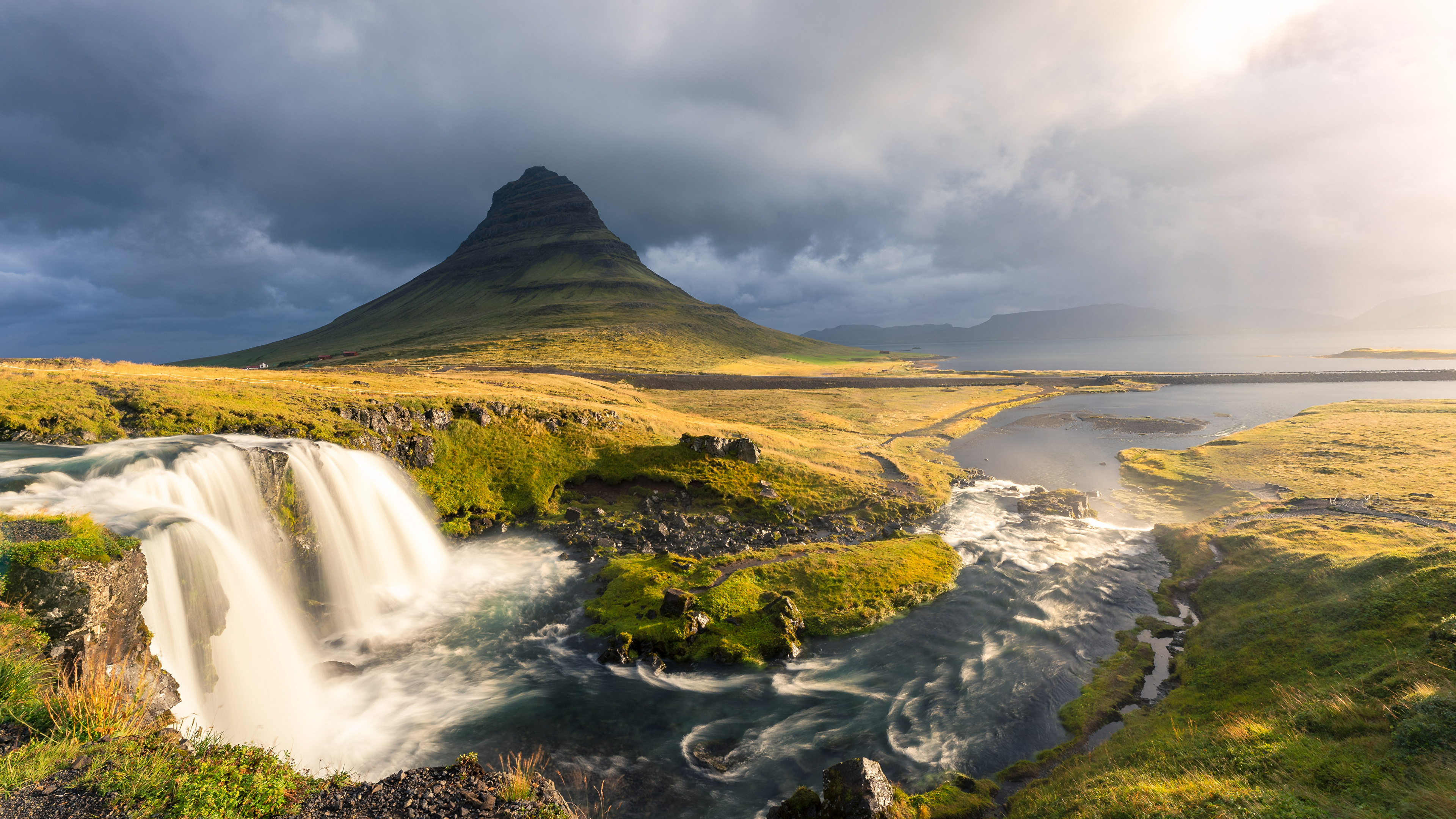 River Iceland Mountains Wallpapers