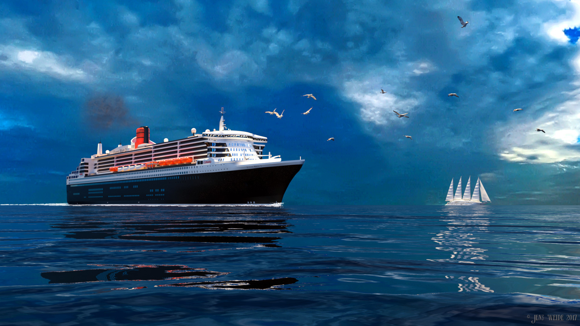 Rms Queen Mary 2 Wallpapers