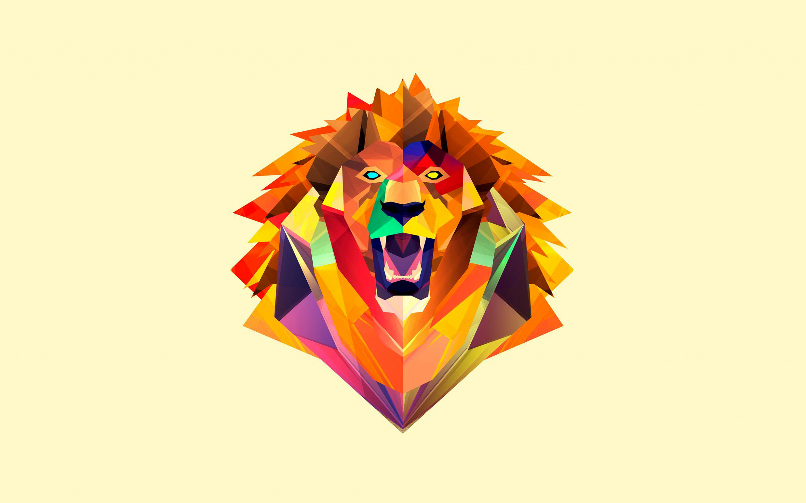 Roaring Lion Minimalist Wallpapers