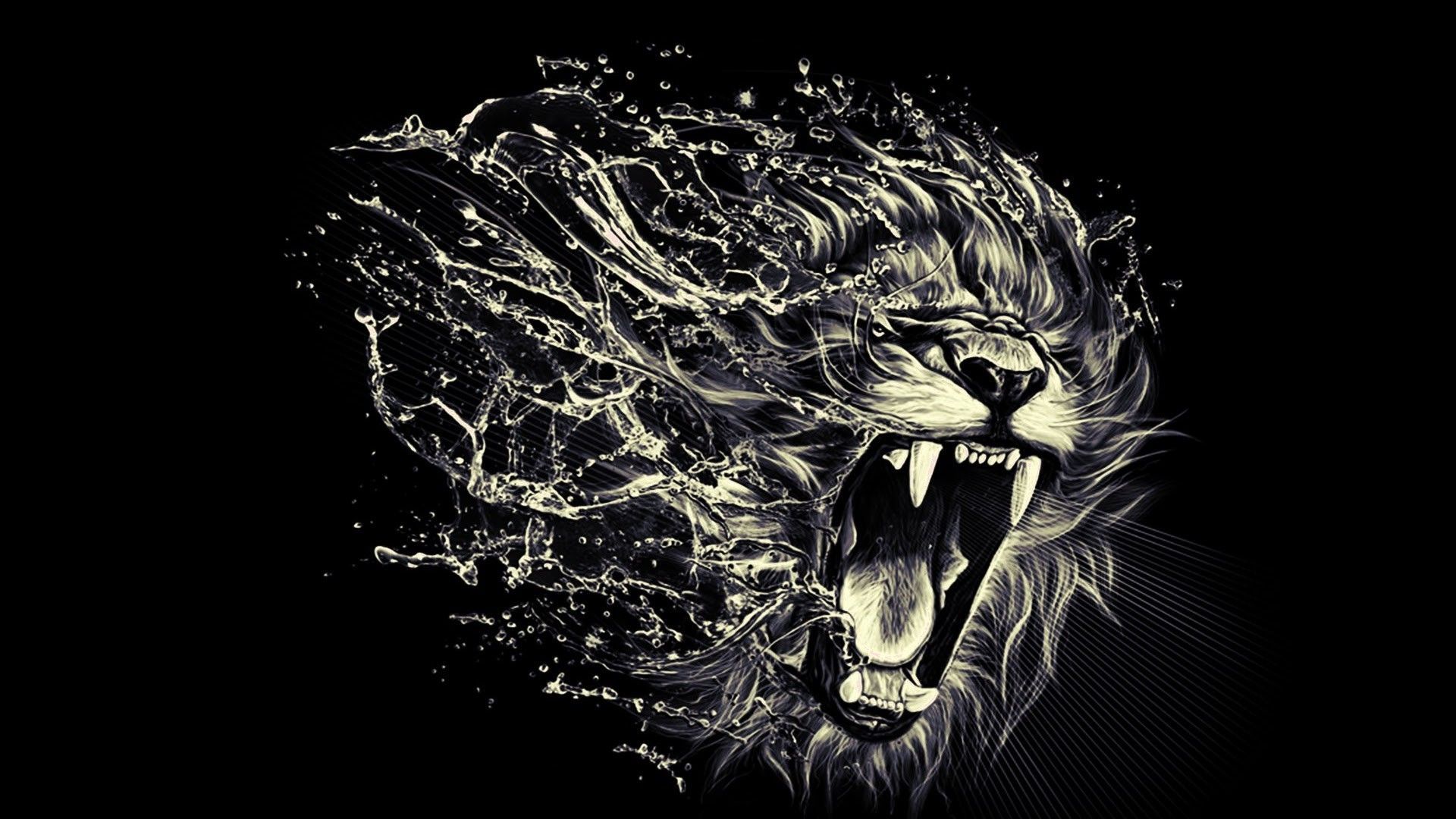 Roaring Lion Minimalist Wallpapers