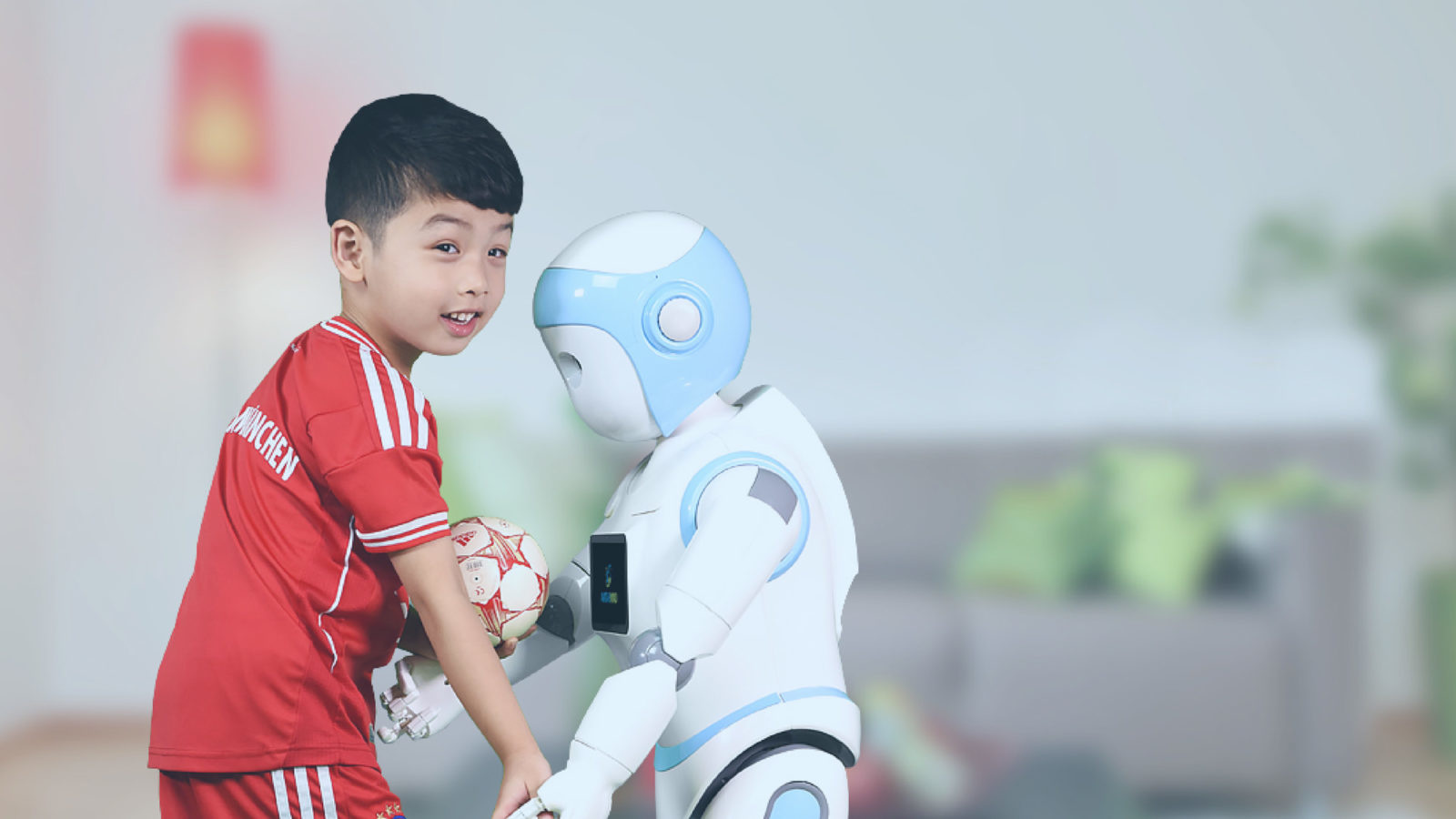 Robot And Child Friendship Wallpapers