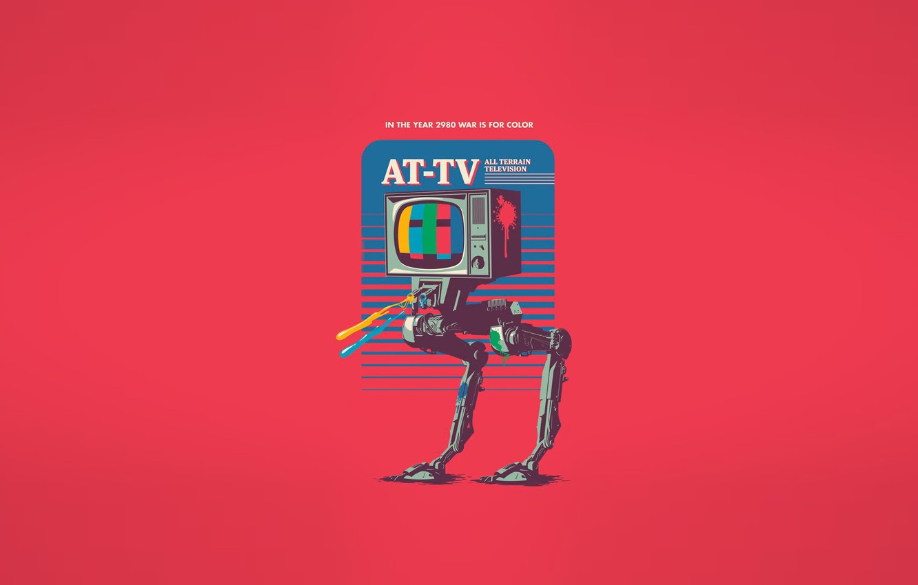 Robot Red Minimal Wallpapers