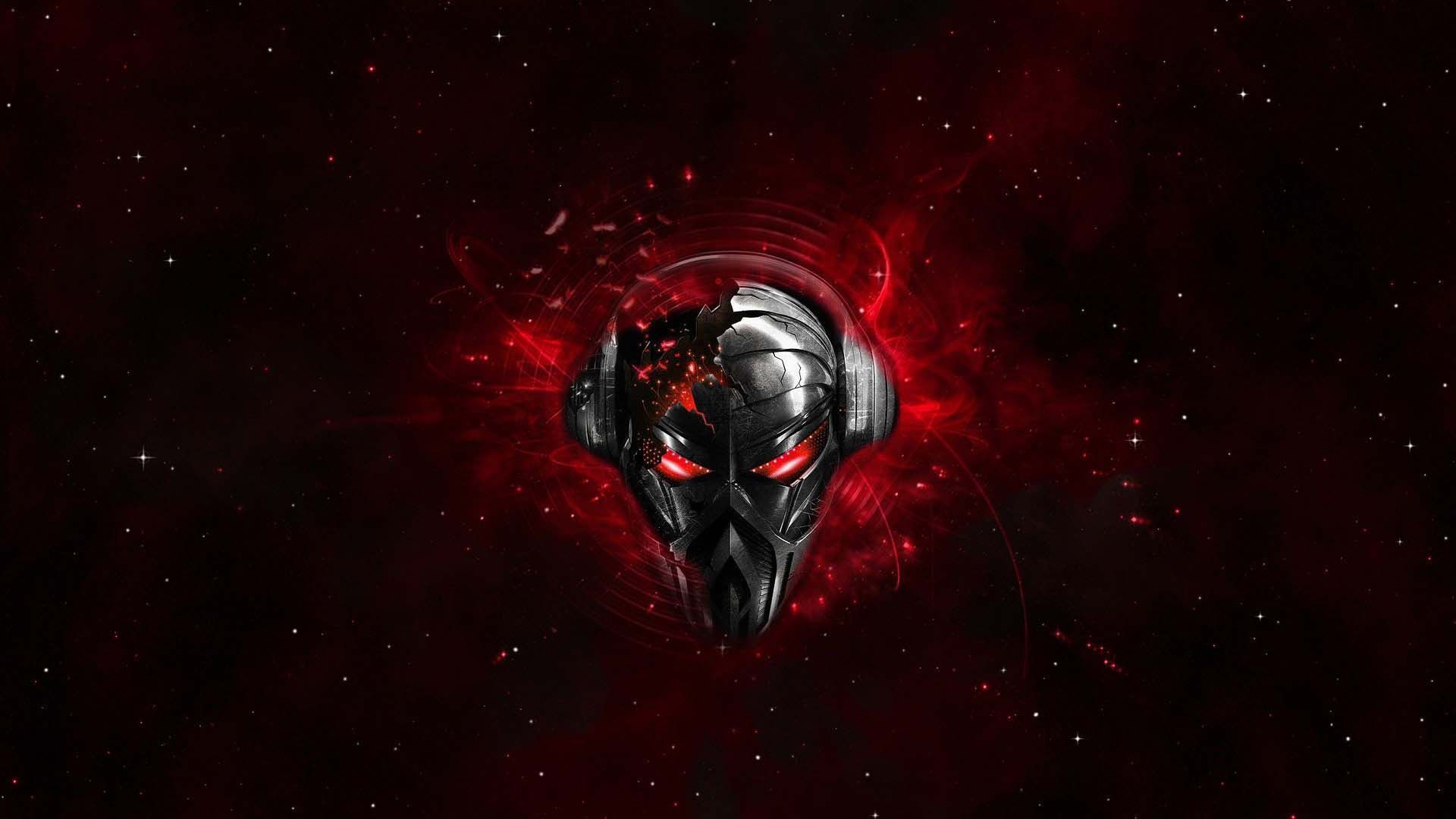 Robot Red Minimal Wallpapers