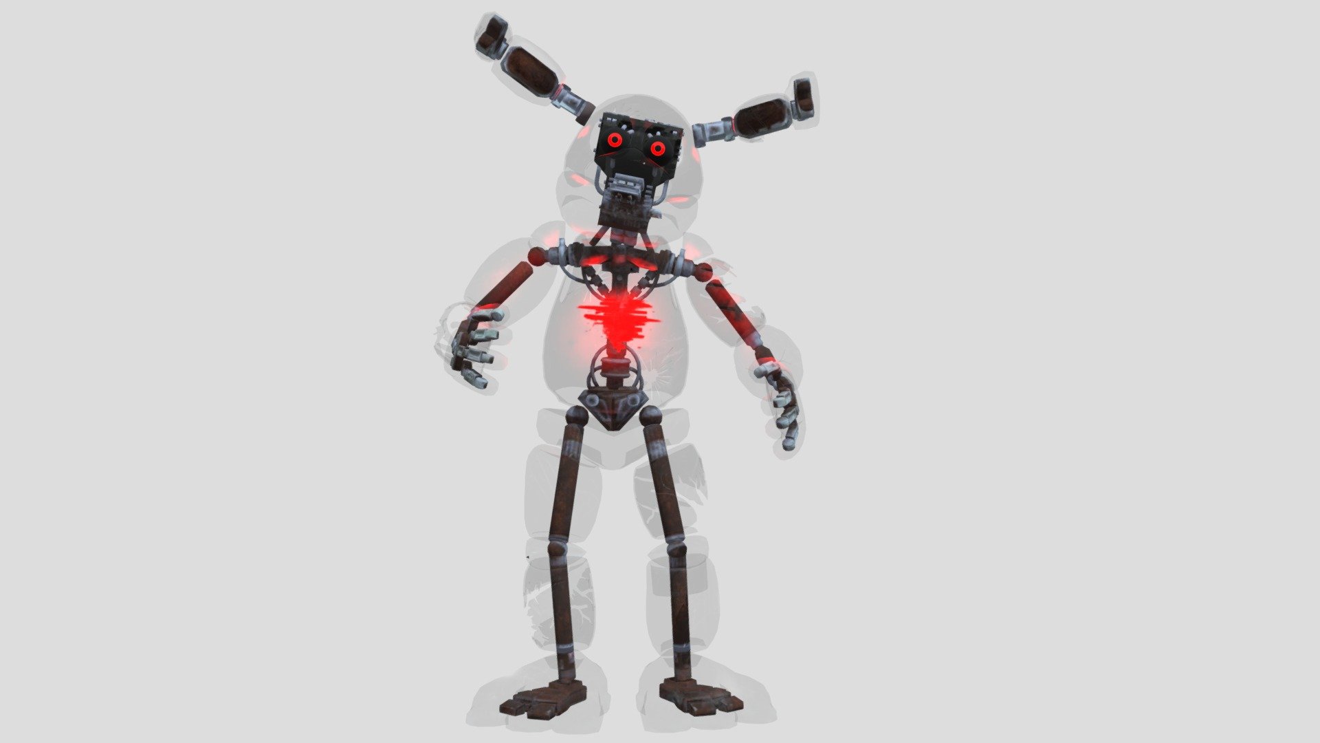 Robot Toy And Hearts With Lights Wallpapers