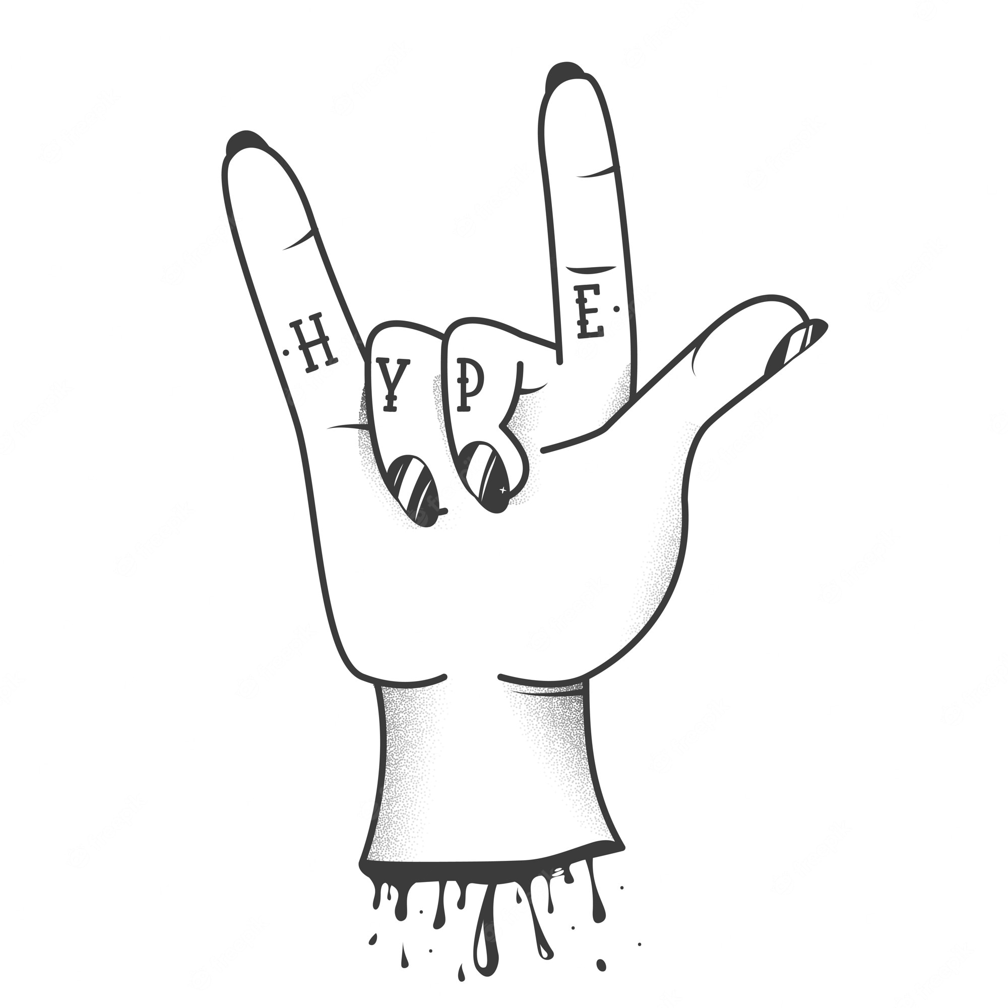 Rock And Roll Hand Gesture Minimal Wallpapers