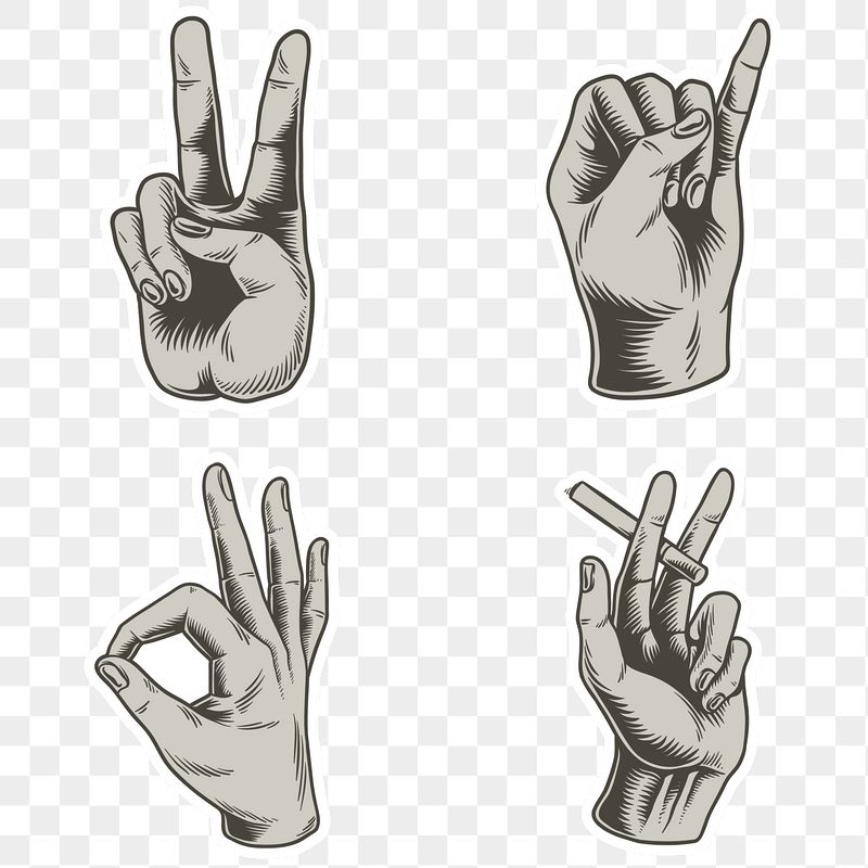 Rock And Roll Hand Gesture Minimal Wallpapers