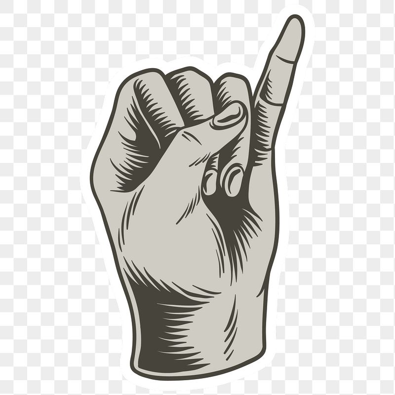 Rock And Roll Hand Gesture Minimal Wallpapers