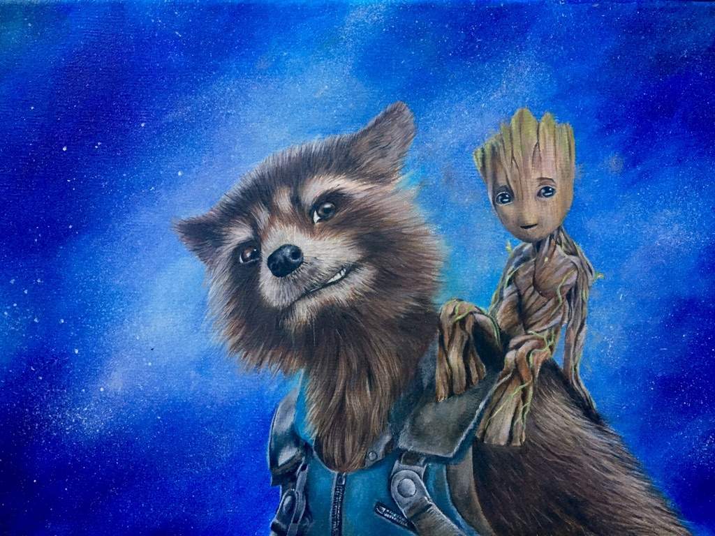 Rocket And Baby Groot Bait And Switch Wallpapers