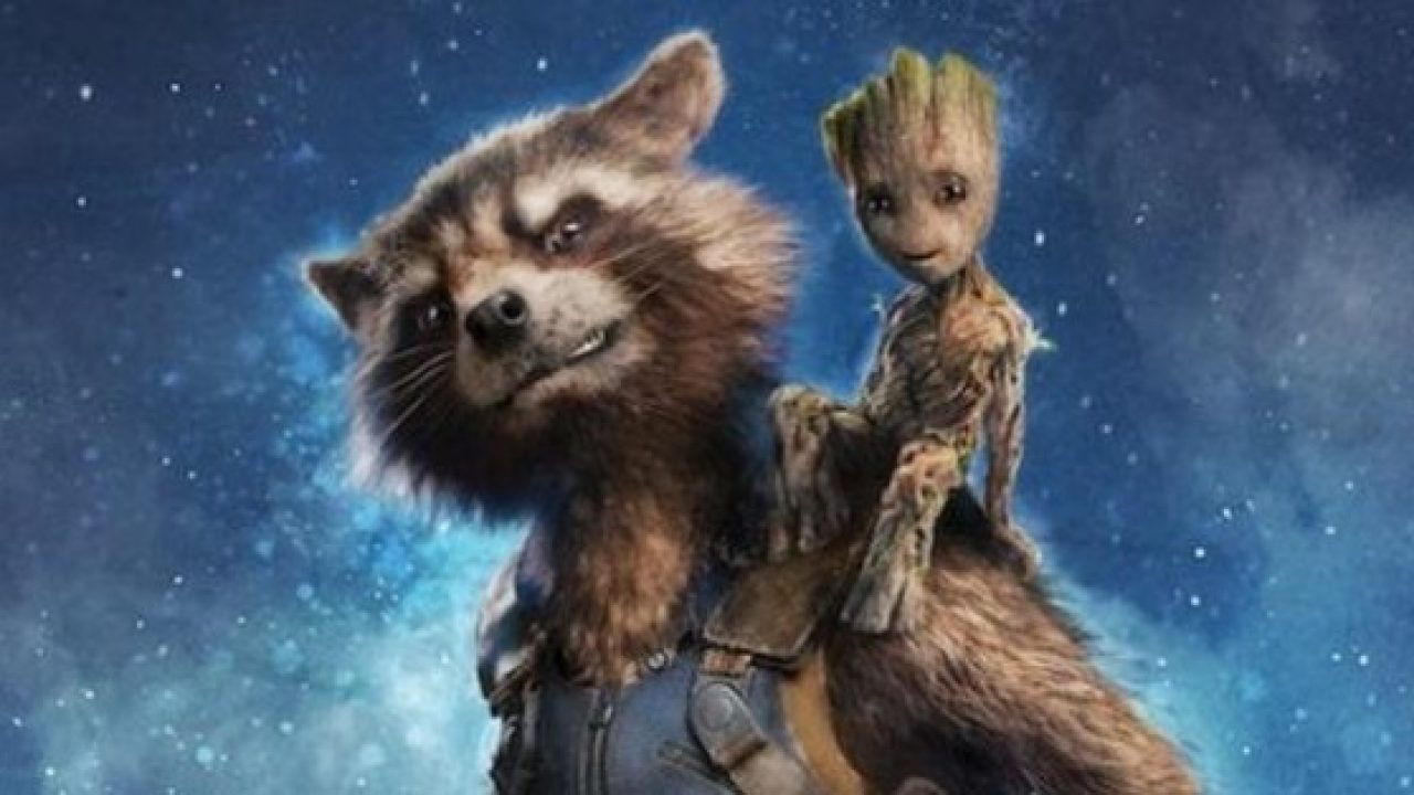 Rocket And Baby Groot Bait And Switch Wallpapers