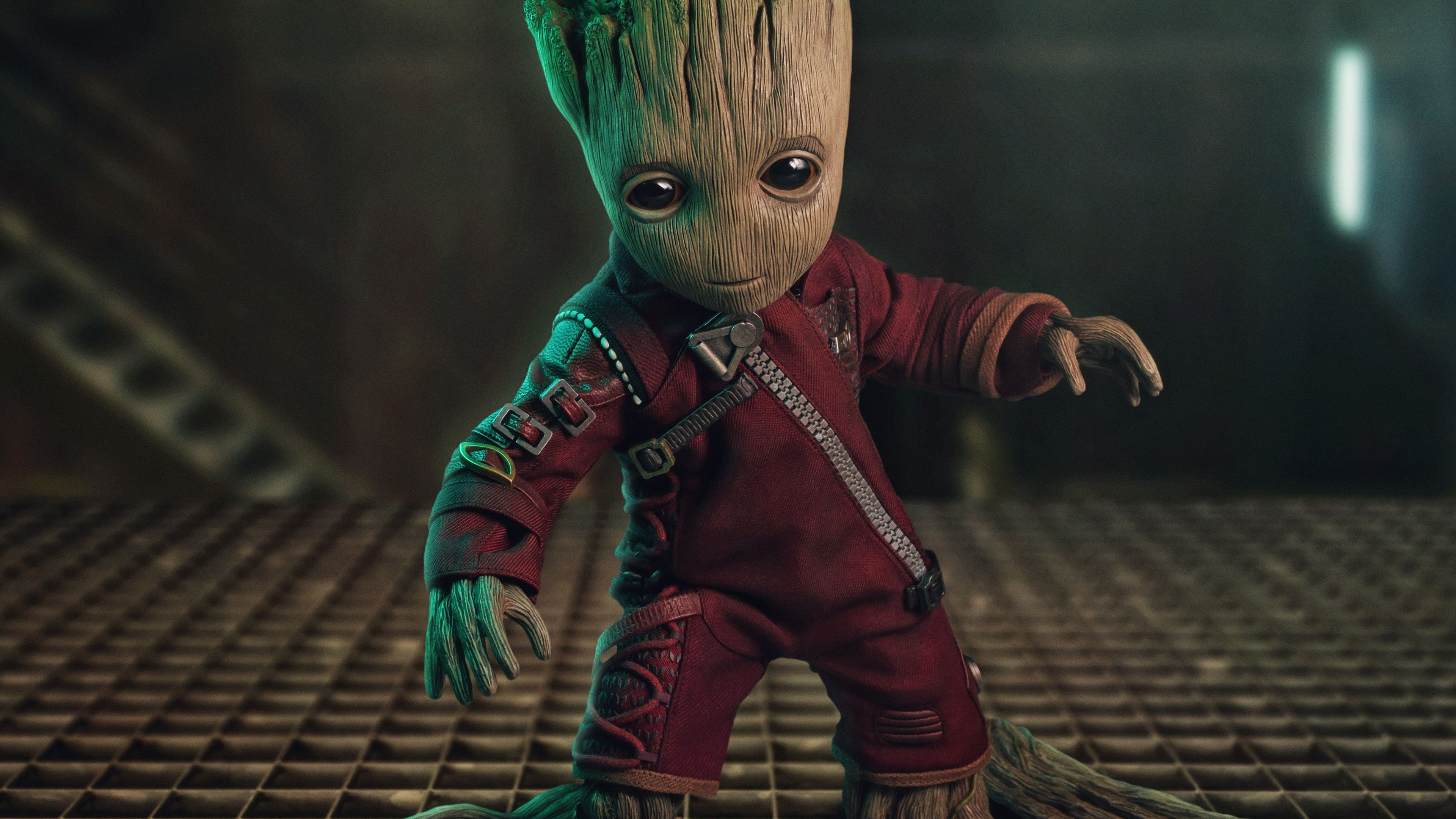 Rocket And Baby Groot Bait And Switch Wallpapers