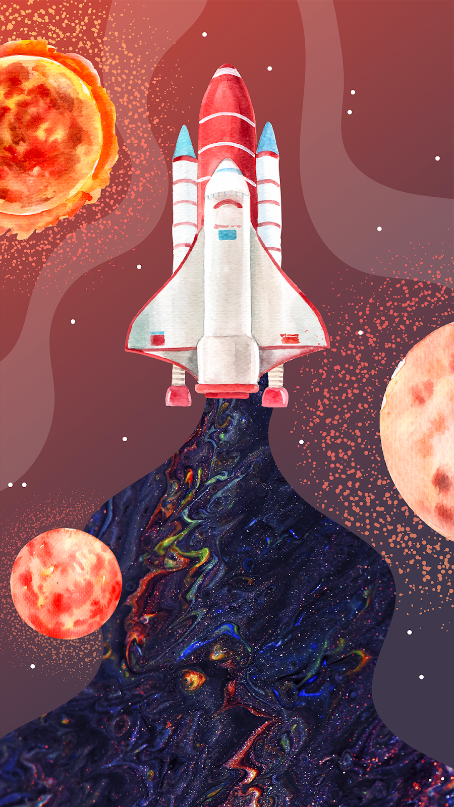 Rocket In Space Wallpapers
