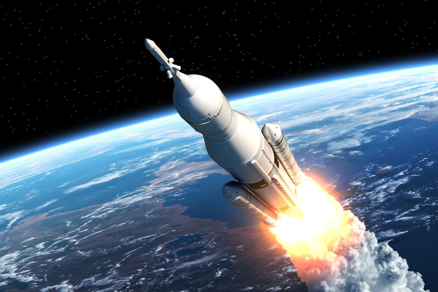 Rocket In Space Wallpapers