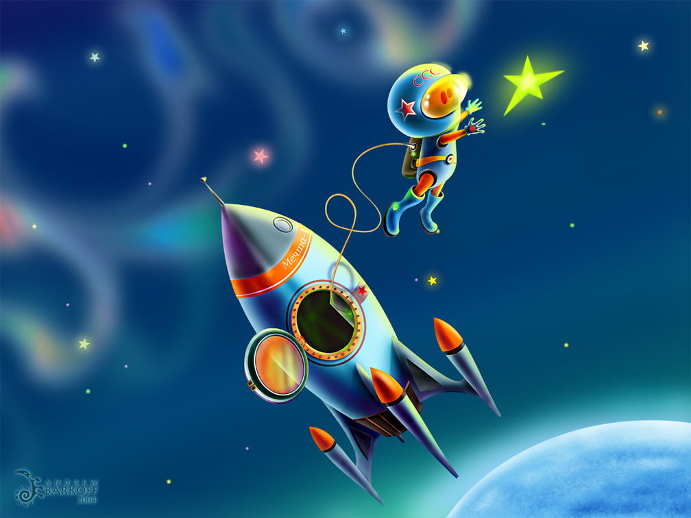 Rocket In Space Wallpapers