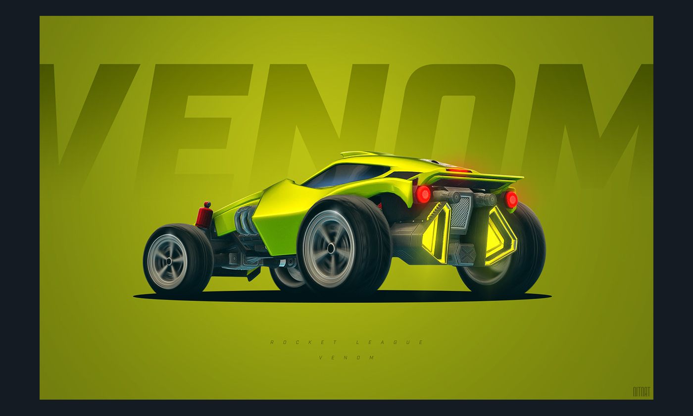 Rocket League Green Car Wallpapers