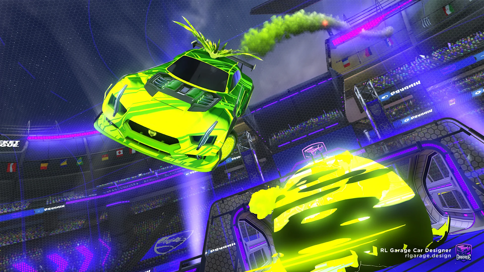 Rocket League Green Car Wallpapers