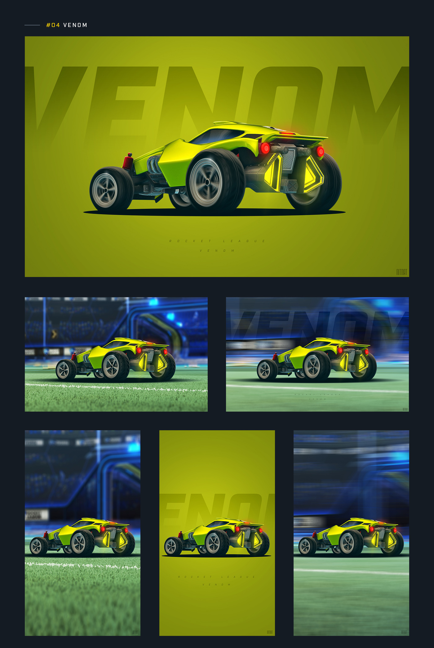 Rocket League Green Car Wallpapers