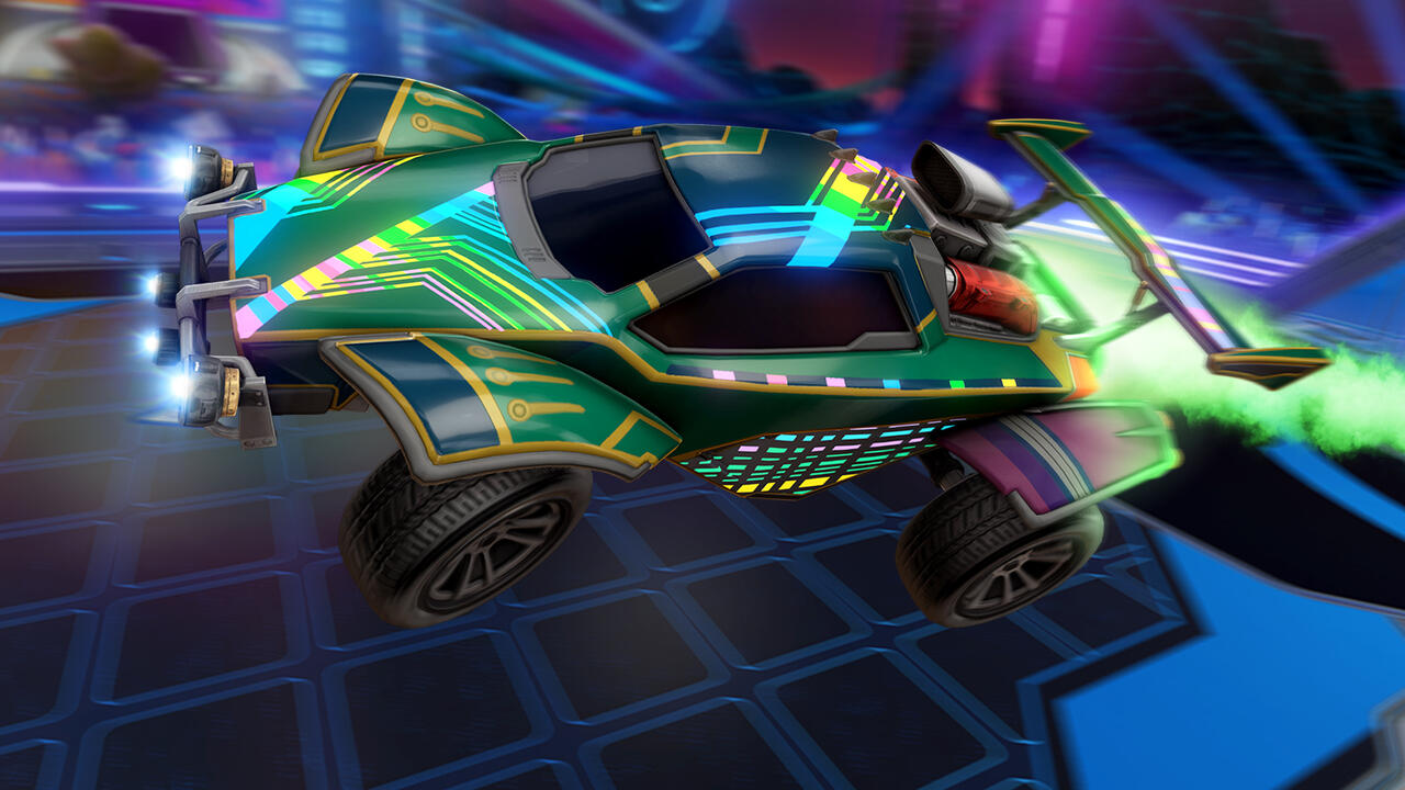 Rocket League Green Car Wallpapers