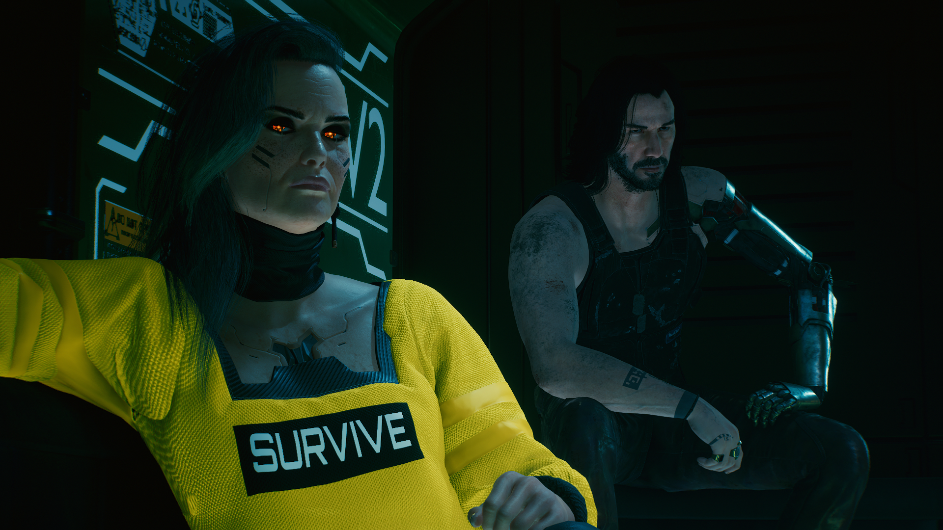 Rogue and Johnny Silverhand Cyberpunk 2077 Wallpapers