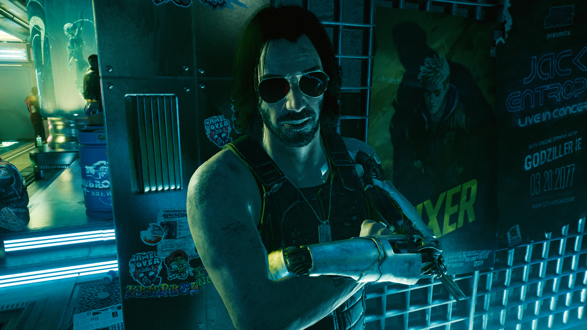 Rogue and Johnny Silverhand Cyberpunk 2077 Wallpapers