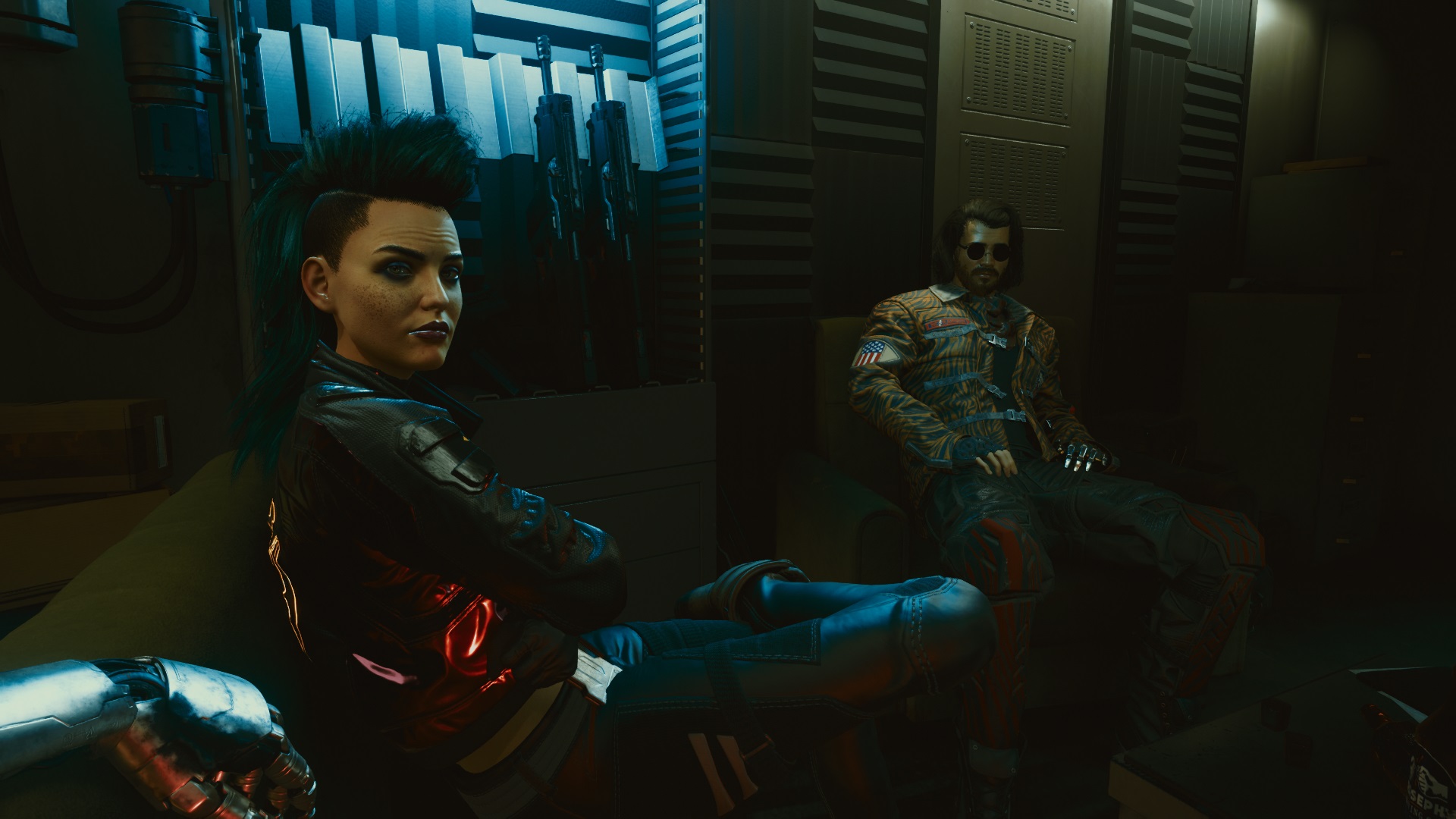 Rogue and Johnny Silverhand Cyberpunk 2077 Wallpapers