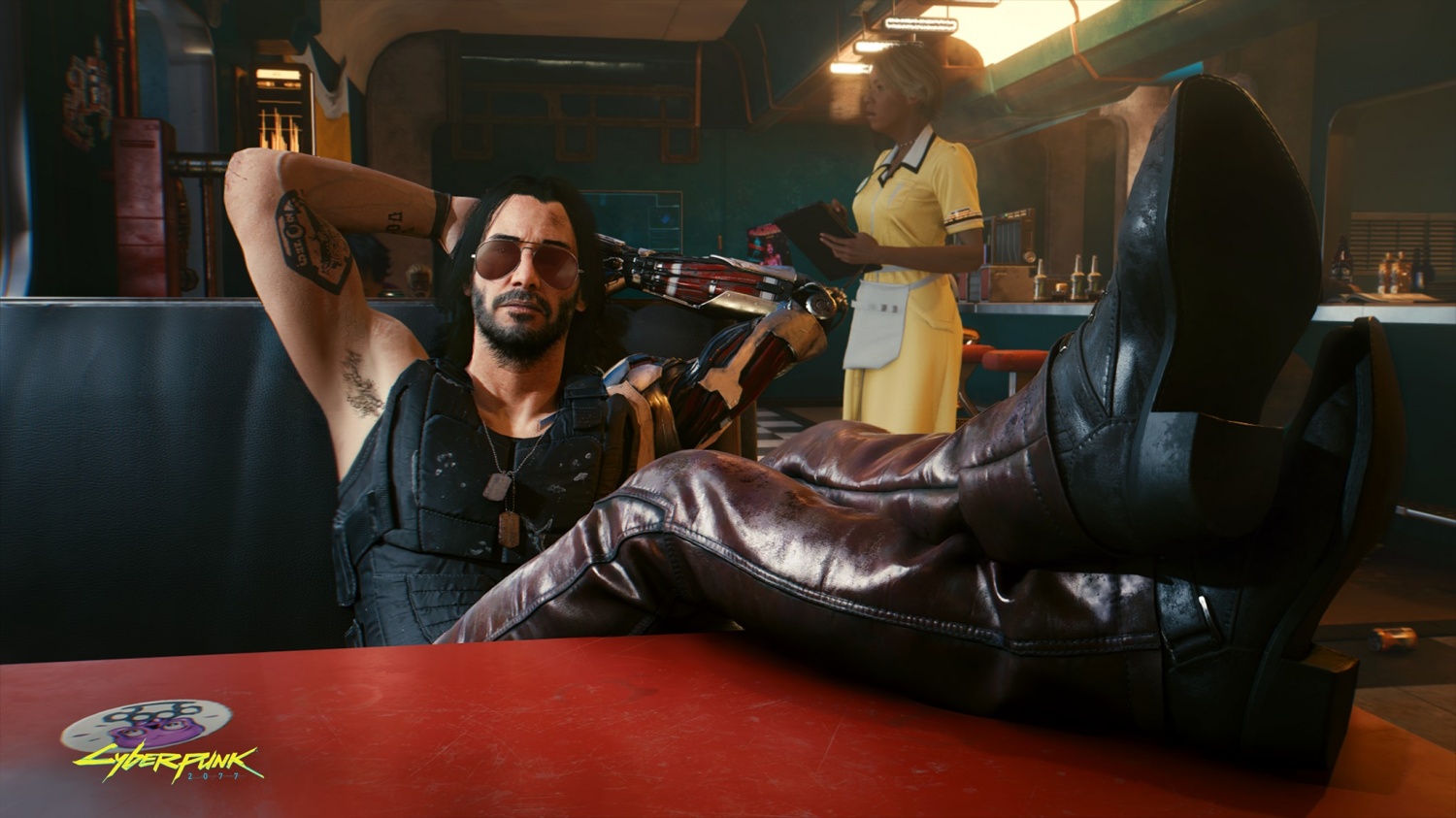 Rogue and Johnny Silverhand Cyberpunk 2077 Wallpapers