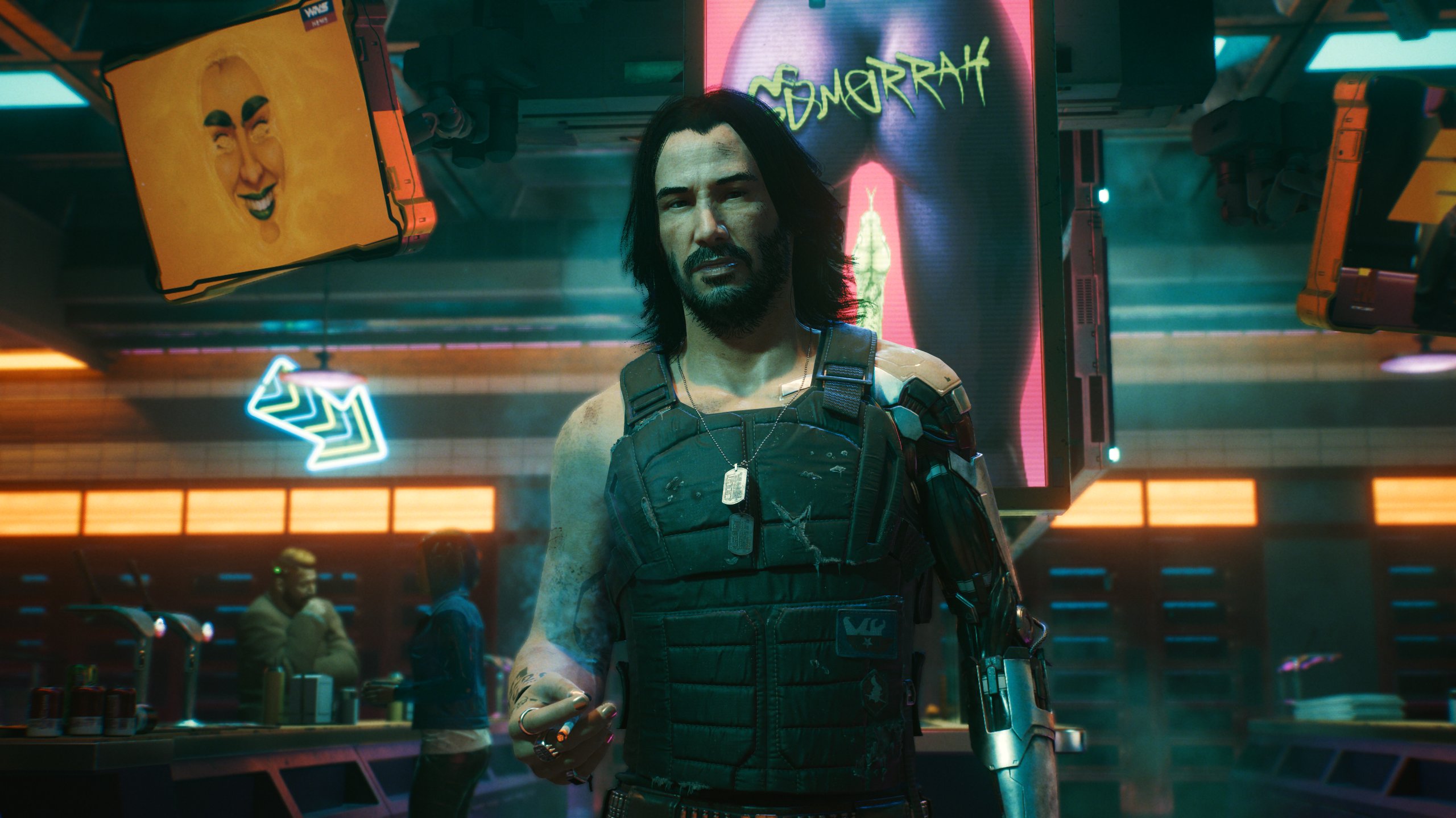 Rogue and Johnny Silverhand Cyberpunk 2077 Wallpapers