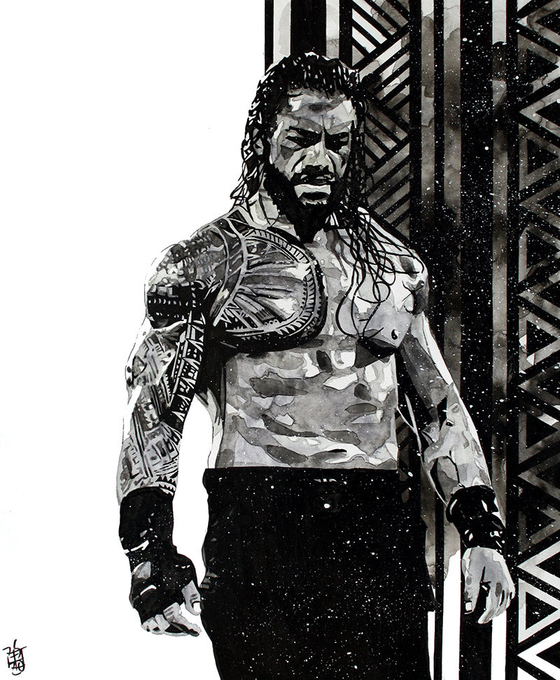 Roman Reigns Monochrome Wallpapers