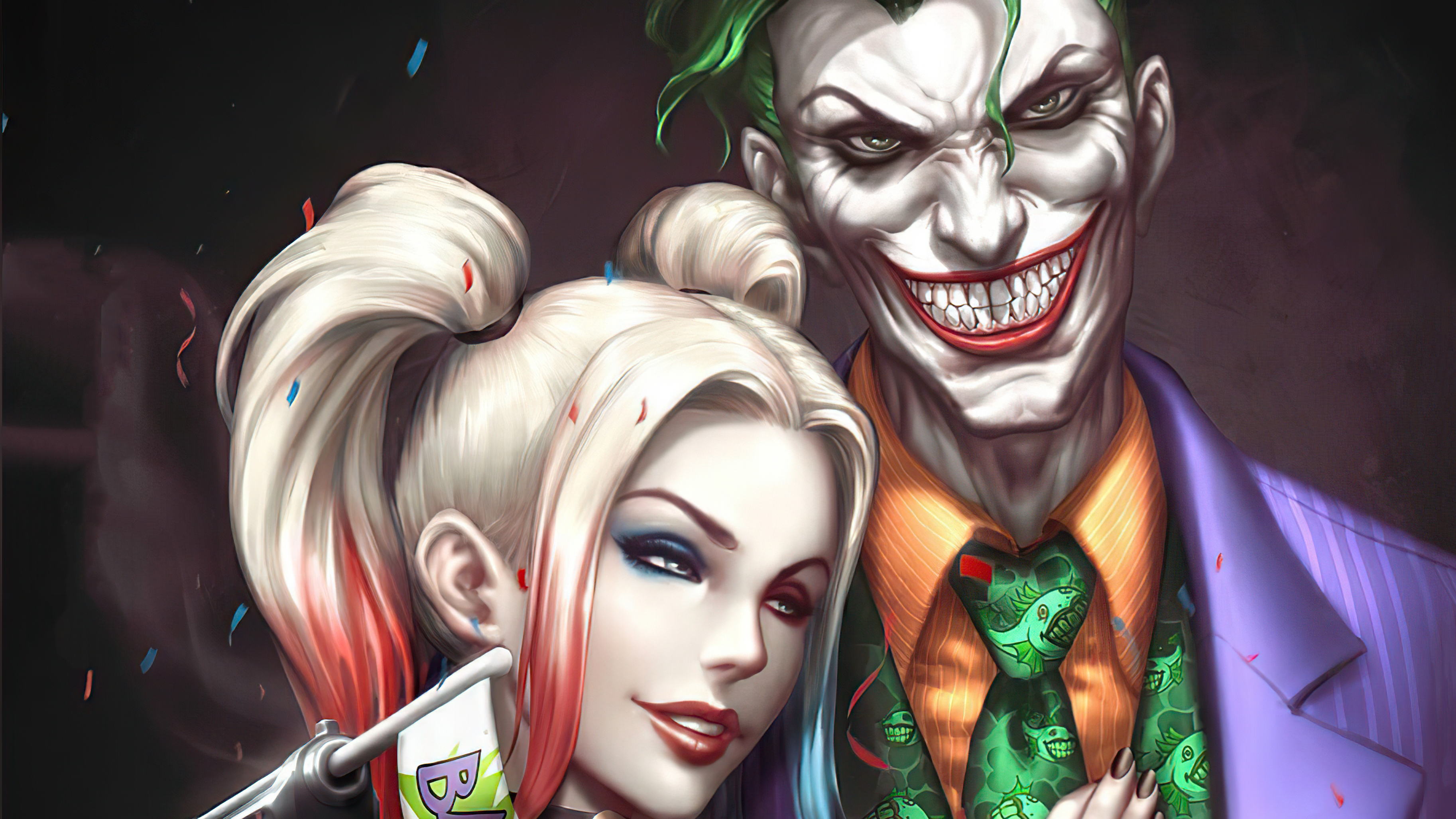 Romantic Harley Quinn And Joker Hd Wallpapers