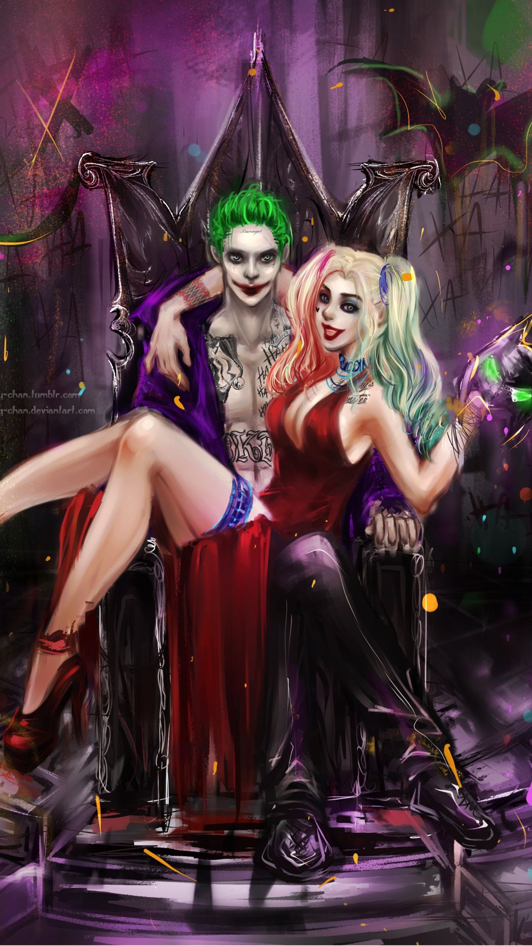 Romantic Harley Quinn And Joker Hd Wallpapers