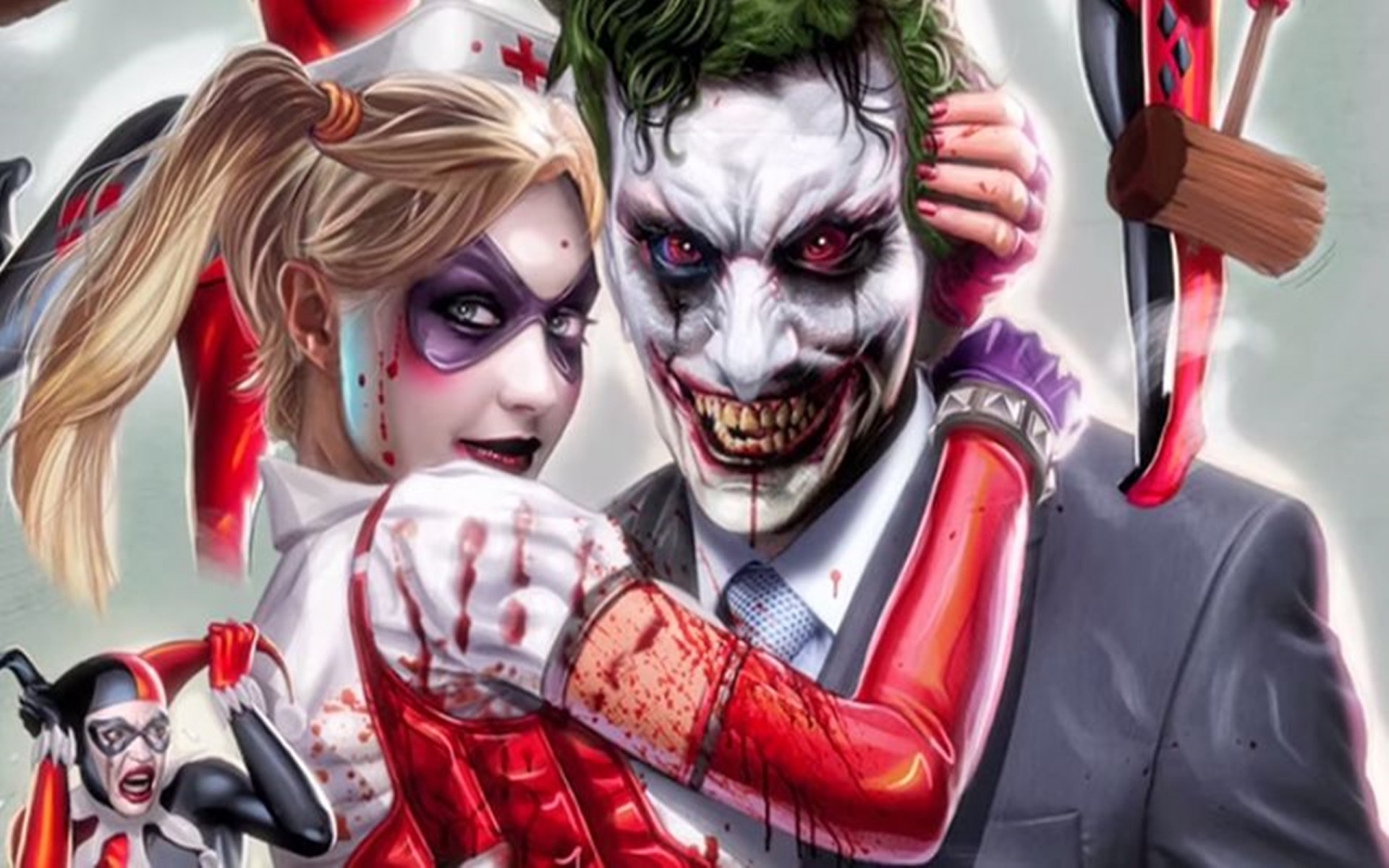 Romantic Harley Quinn And Joker Hd Wallpapers