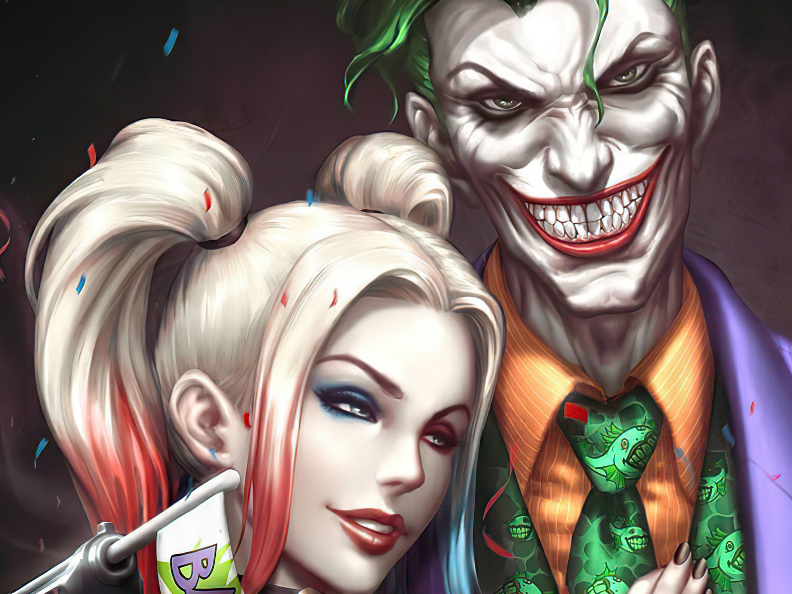 Romantic Joker And Harley Drawings Wallpapers