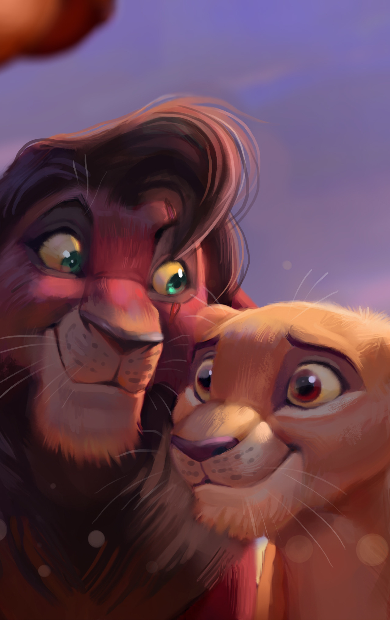 Romantic Lion Couple Wallpapers