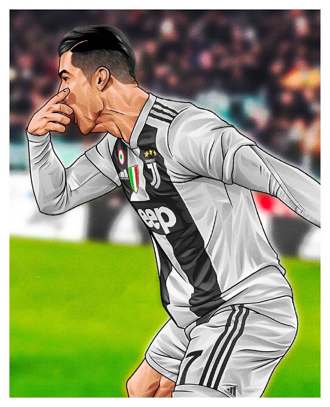 Ronaldo Cartoon Drawing Wallpapers