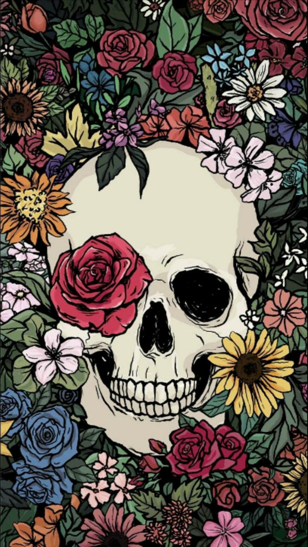 Rose Cute Skull Wallpapers