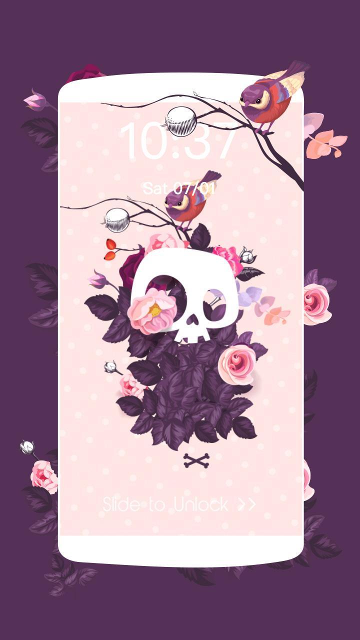 Rose Cute Skull Wallpapers