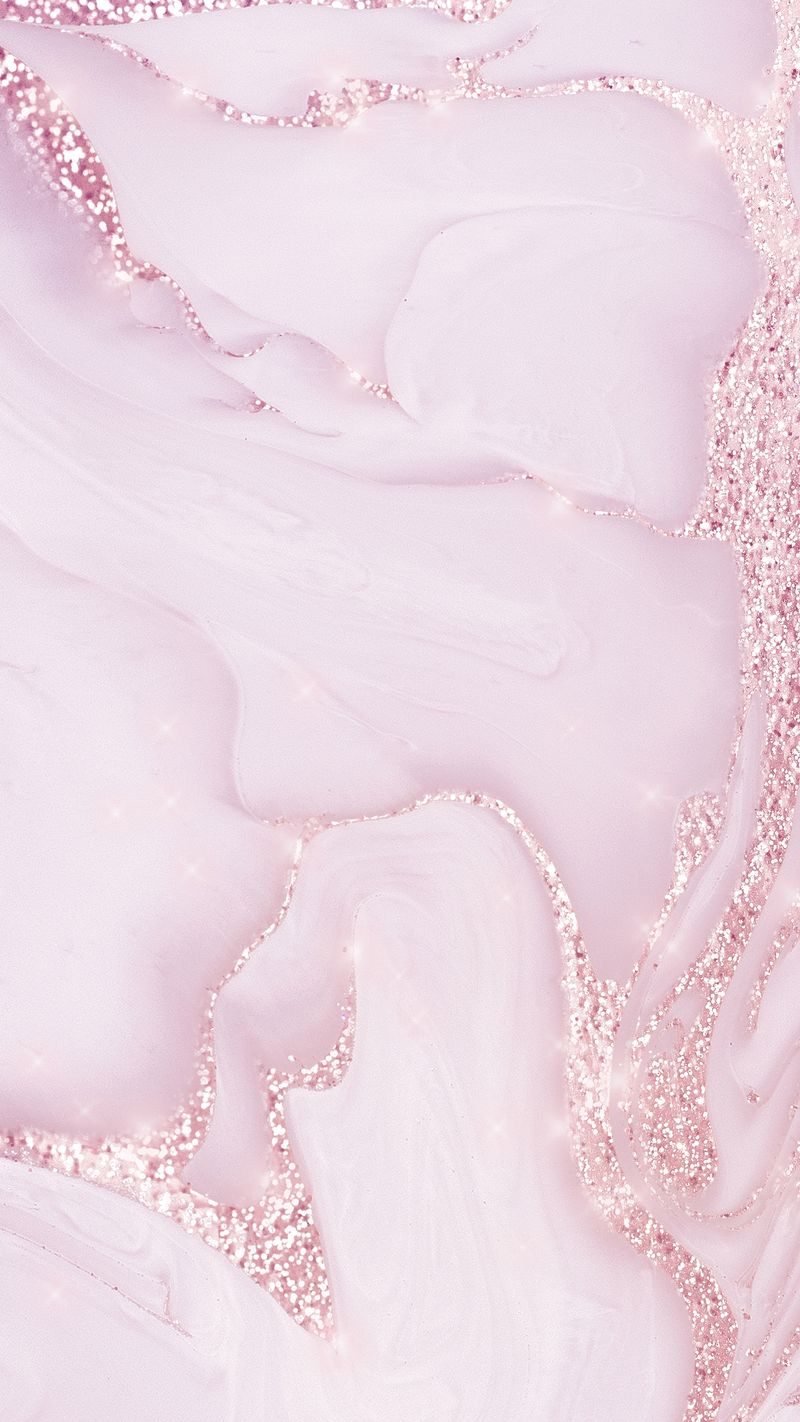 Rose Gold Aesthetic Marble Background