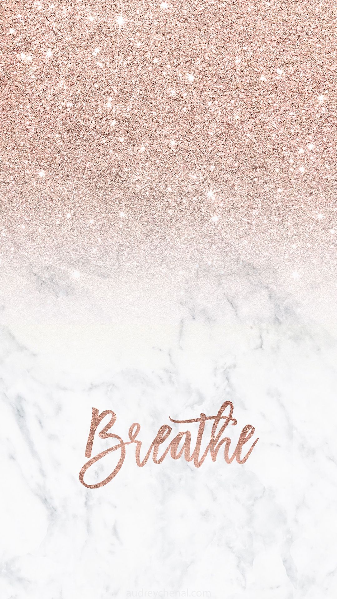 Rose Gold Aesthetic Marble Background