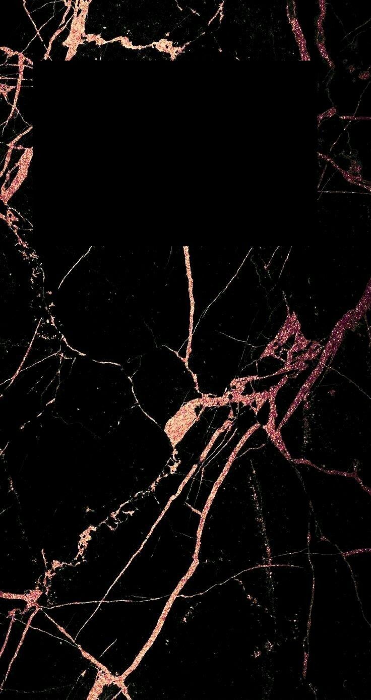 Rose Gold Aesthetic Marble Background